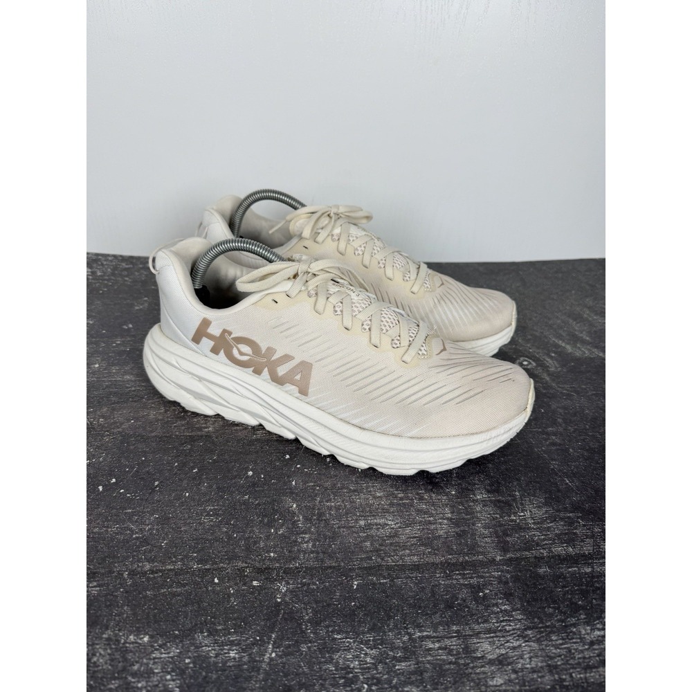 Hoka One One Womens Rincon 3 1119396 ERGL Beige Running Shoes Size 11B